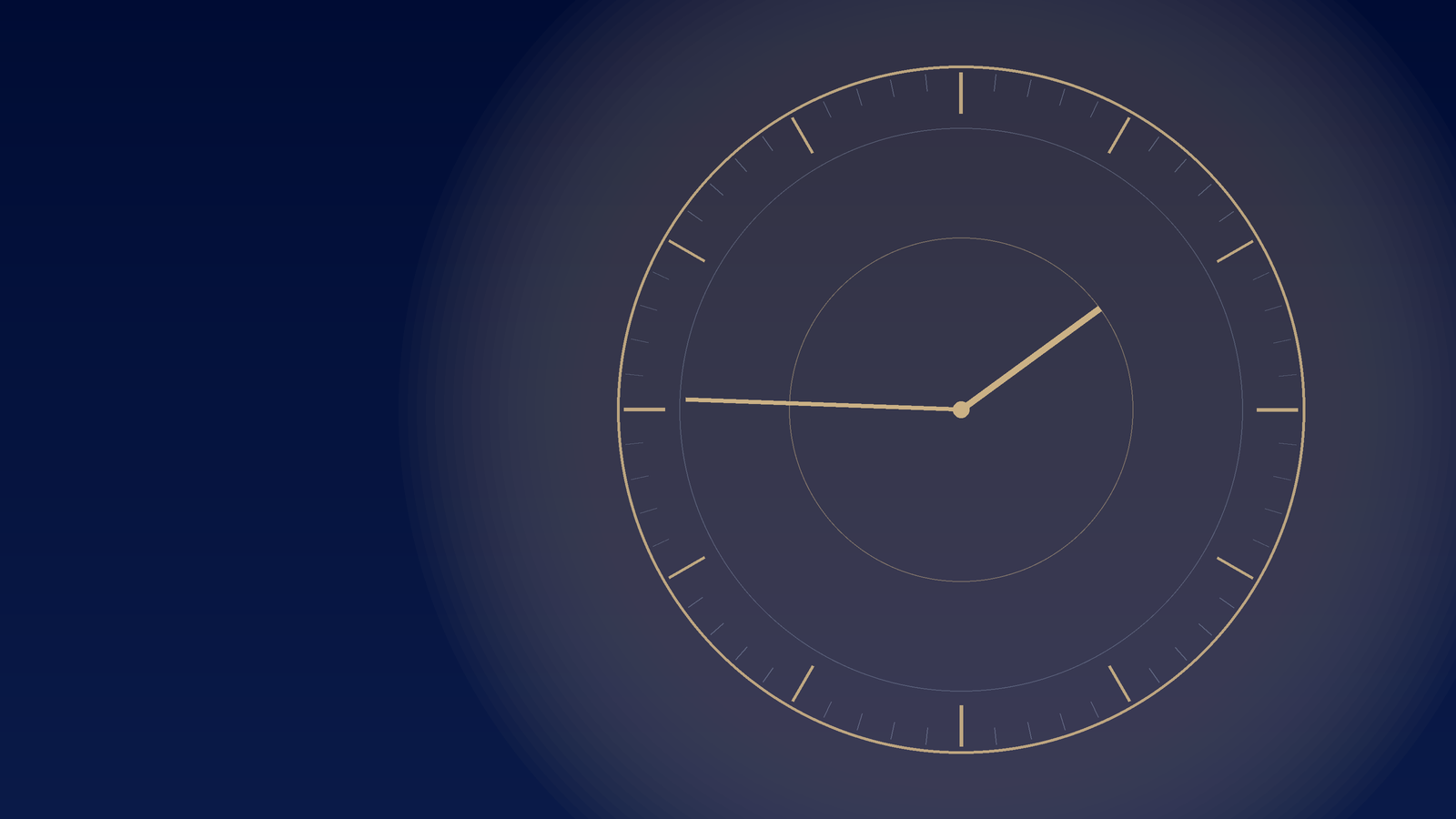 Illustration éditoriale abstraite d'un cadran de montre automatique, motif nuit et champagne